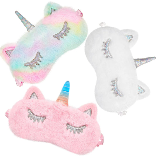 Geyoga antifaz unicornio frontal, diseño infantil y bloqueo de luz