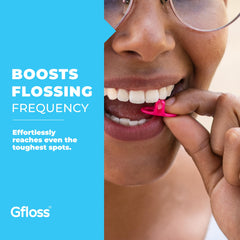 Gfloss estuche de viaje abierto que protege los flossers