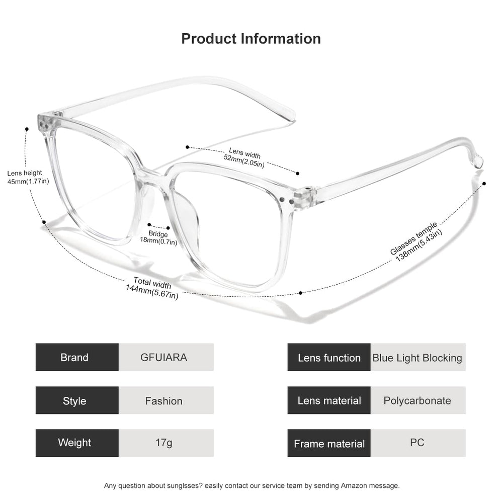 GFUIARA gafas en mano para comparar tamaño y portabilidad