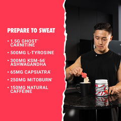 GHOST Burn disuelto en vaso listo para beber, beneficio: rápida preparación