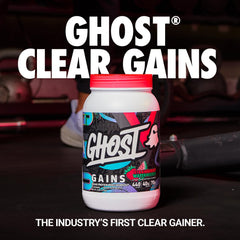 Batido preparado de GHOST Clear Gains en vaso, refrescante y fácil de beber