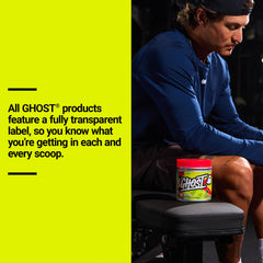 GHOST etiqueta transparente con dosis exacta y confianza