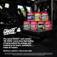 GHOST producto sobre toalla en gimnasio, promueve mejor bombeo