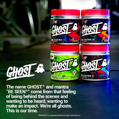 GHOST producto en gimnasio con atleta preparando entrenamiento para mejora de rendimiento