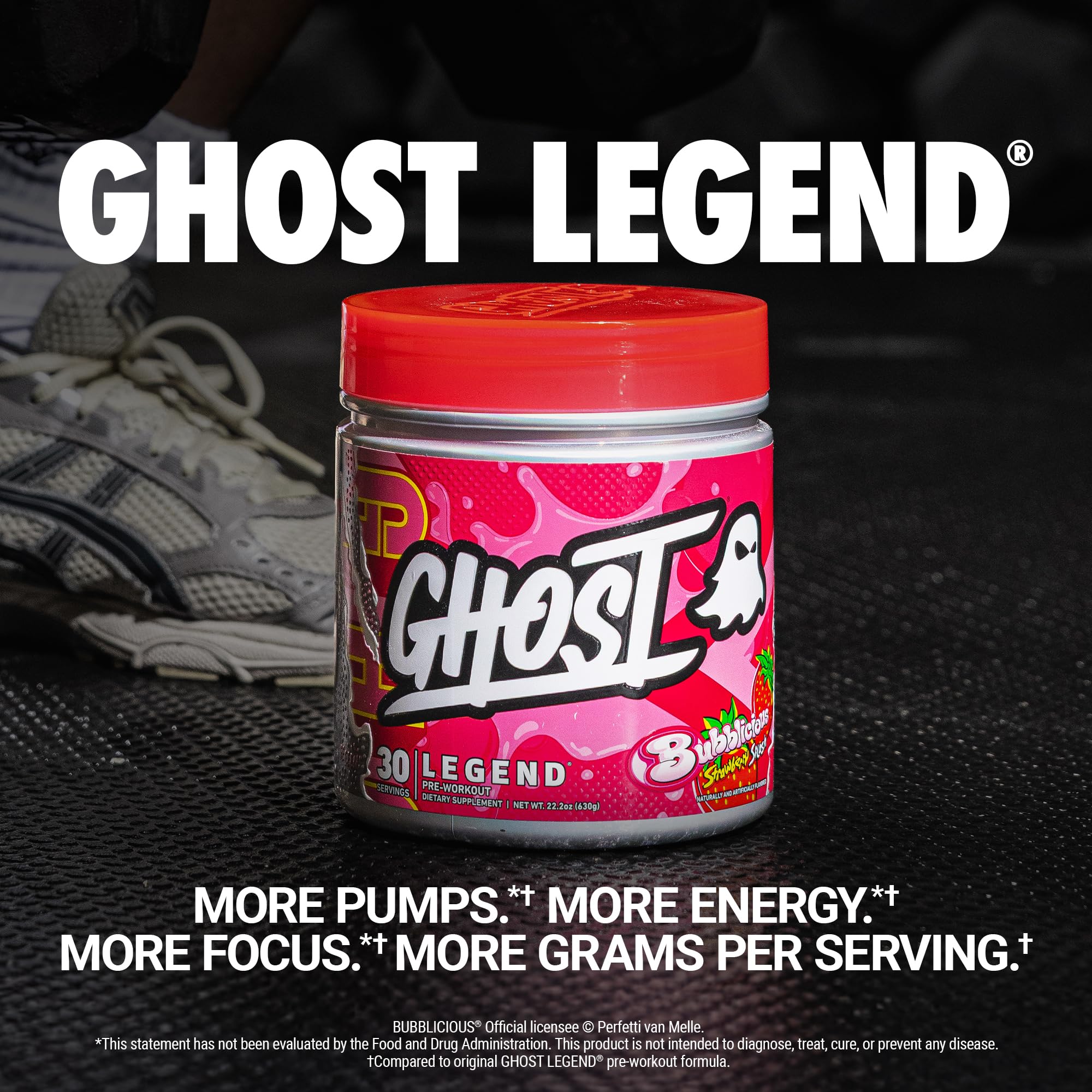 Detalle del polvo de GHOST Legend mostrando textura y facilidad de mezcla