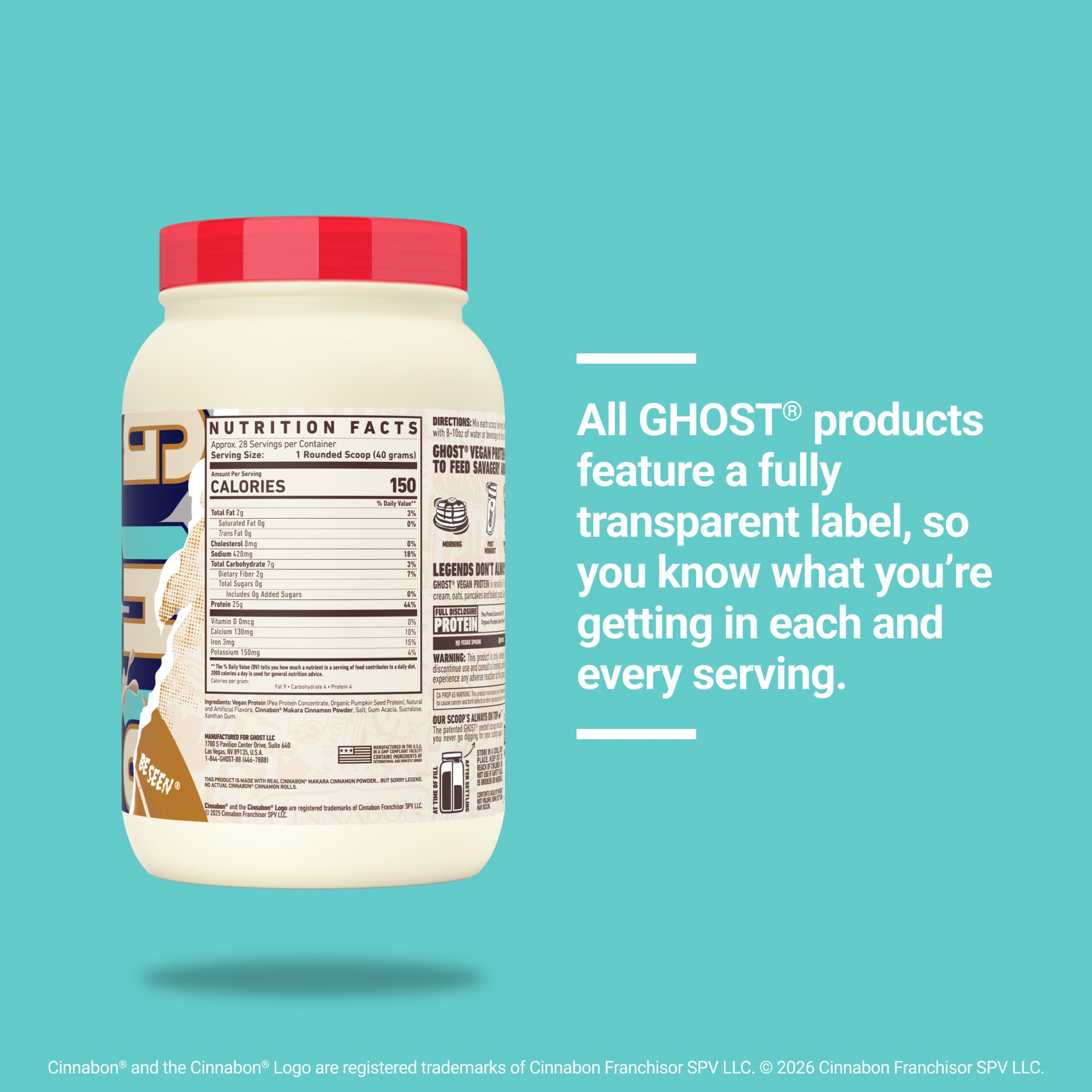 GHOST batido preparado en vaso listo para consumo, aporte proteico rápido
