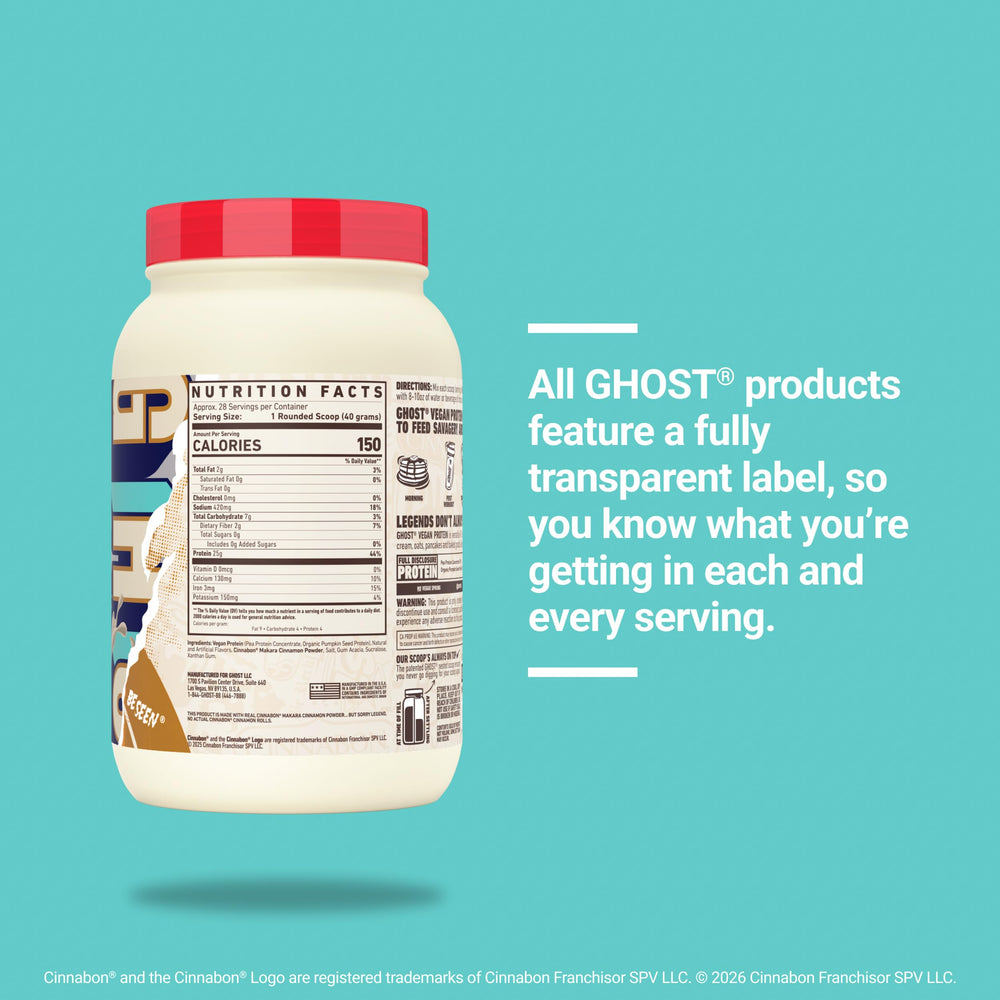 GHOST batido preparado en vaso listo para consumo, aporte proteico rápido