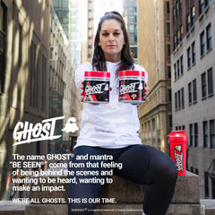 GHOST ambiente de gimnasio con botella, inspiración para antes de entrenar