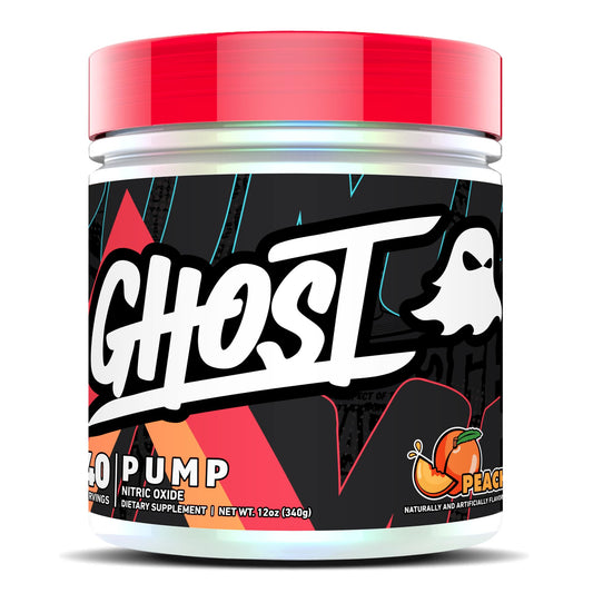 GHOST frasco frontal mostrando diseño y 40 servicios para entrenar mejor