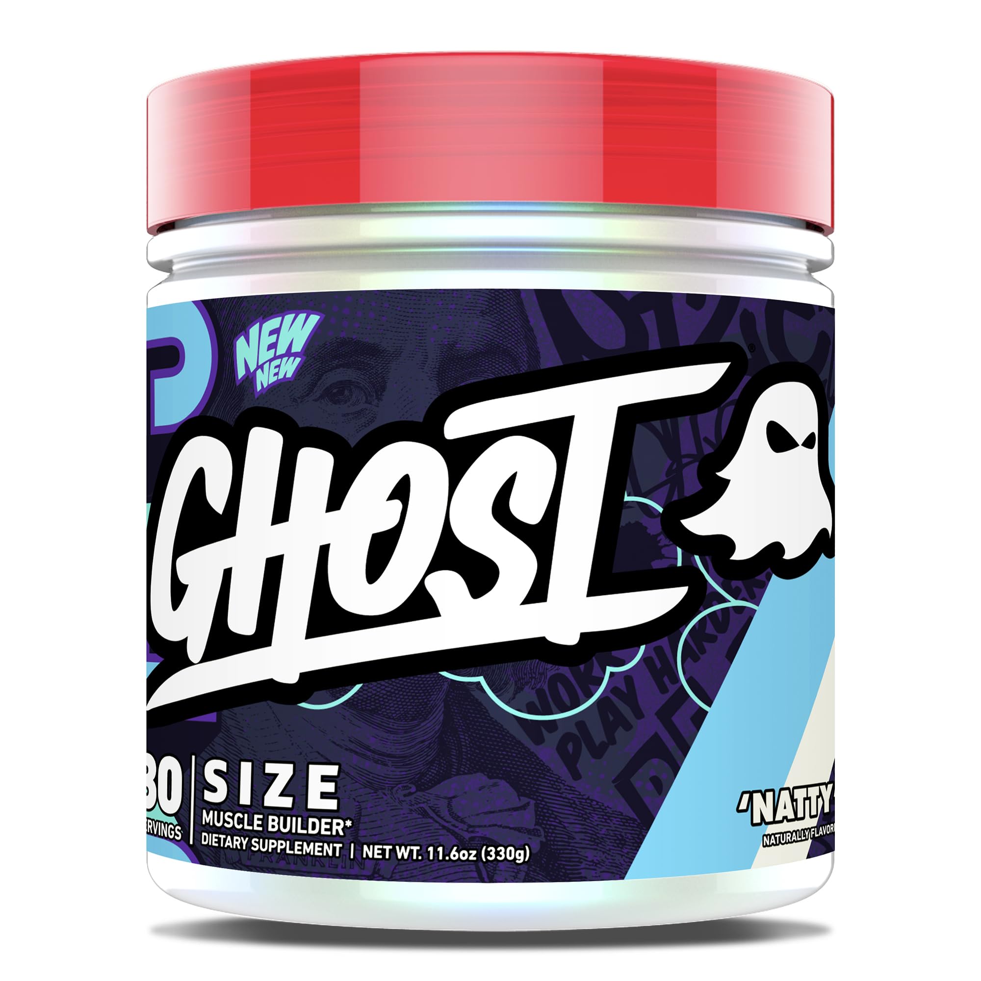 GHOST Size envase frontal mostrando marca y tamaño útil para identificación rápida