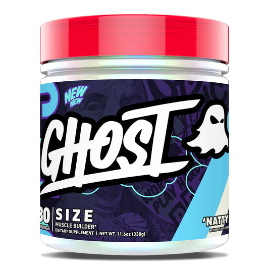 GHOST Size envase frontal mostrando marca y tamaño útil para identificación rápida