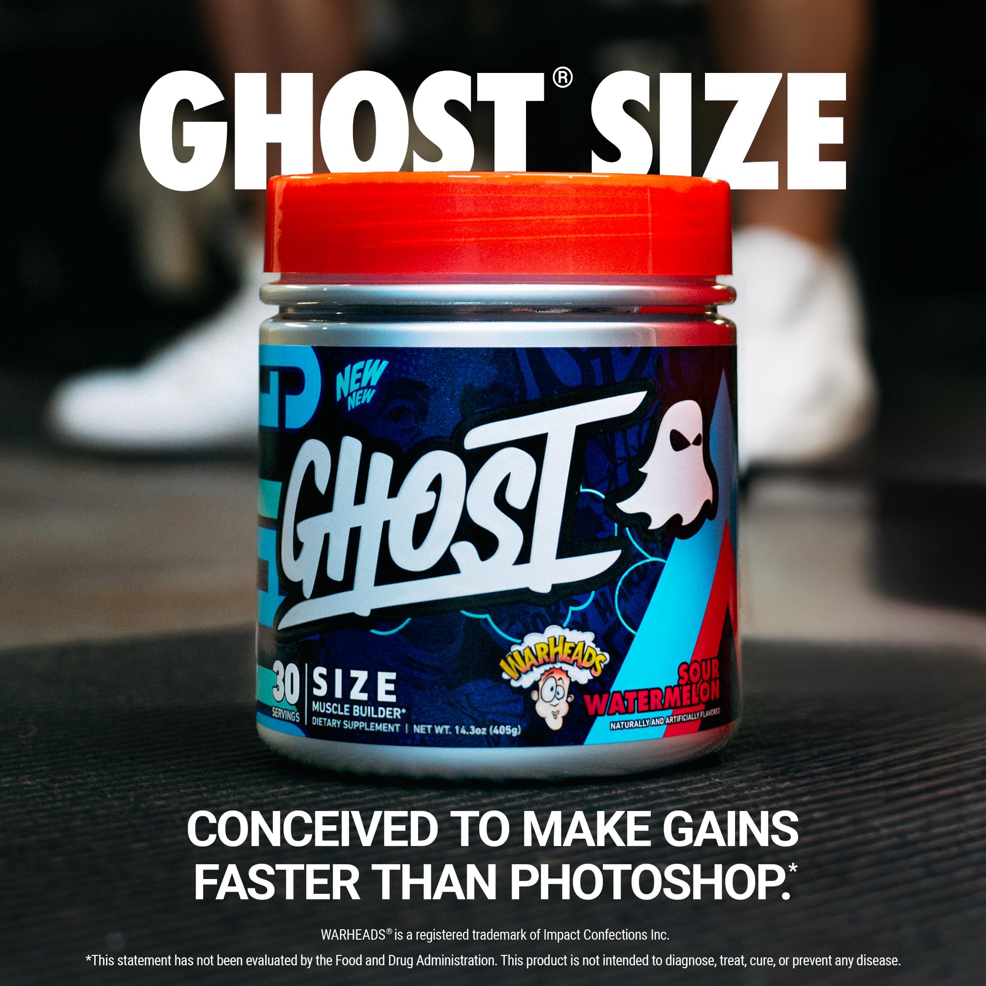 GHOST polvo textura vista cercana que resalta disolución fácil y mezcla uniforme