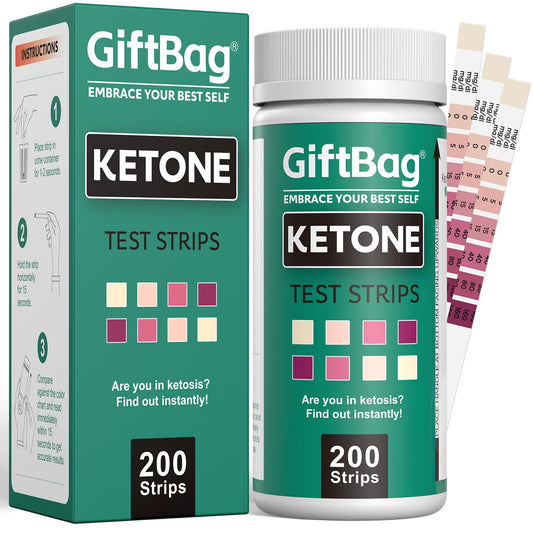 GiftBag envase frontal con 200 tiras mostrando cantidad y facilidad de uso