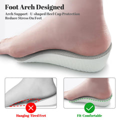 Gihunk plantilla dentro de una zapatilla ofreciendo mejor postura