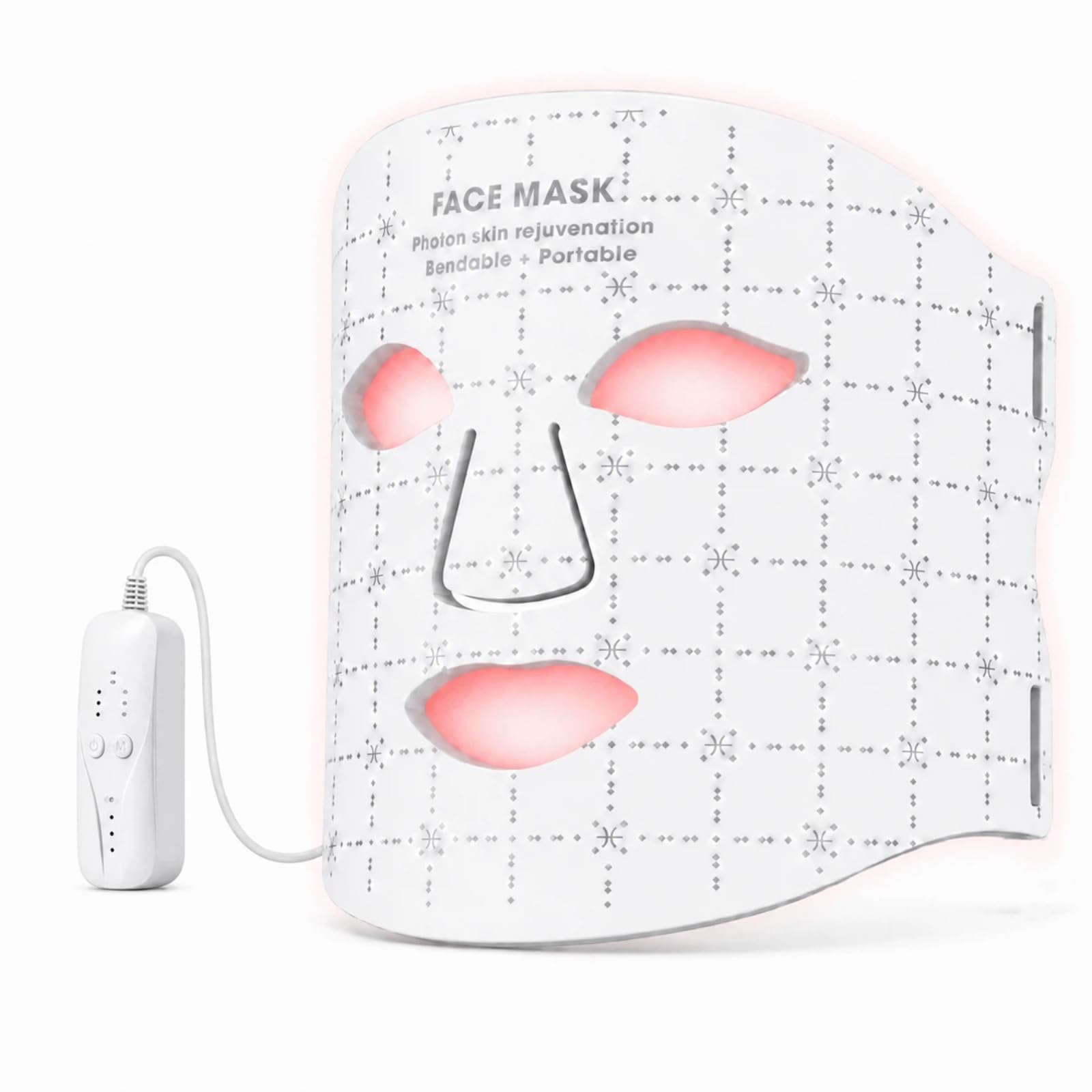 GIHWRRI mascarilla frontal mostrando LEDs y ajuste cómodo