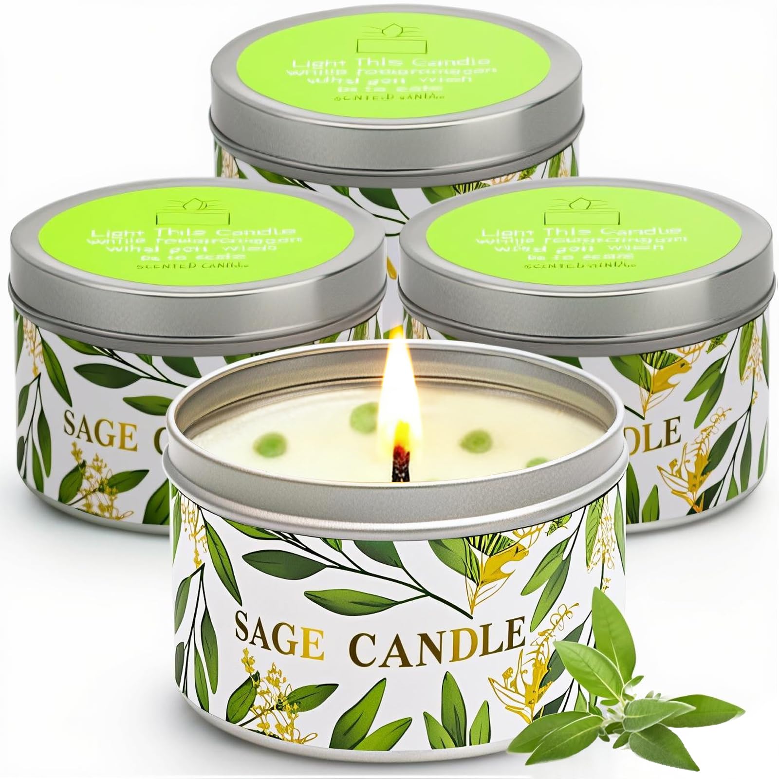 Gisly velas pack frontal muestra diseño y duración