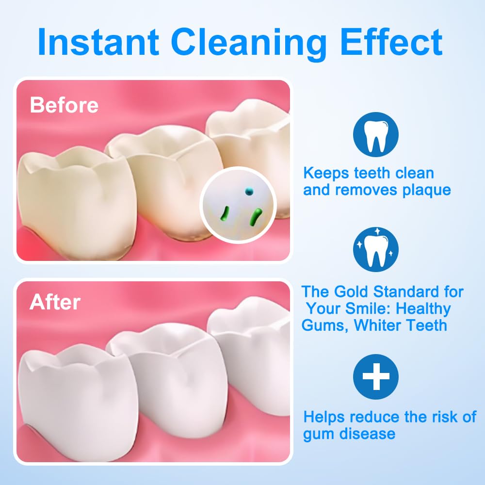 Gjclear en uso con irrigador dental, mejora limpieza interdental