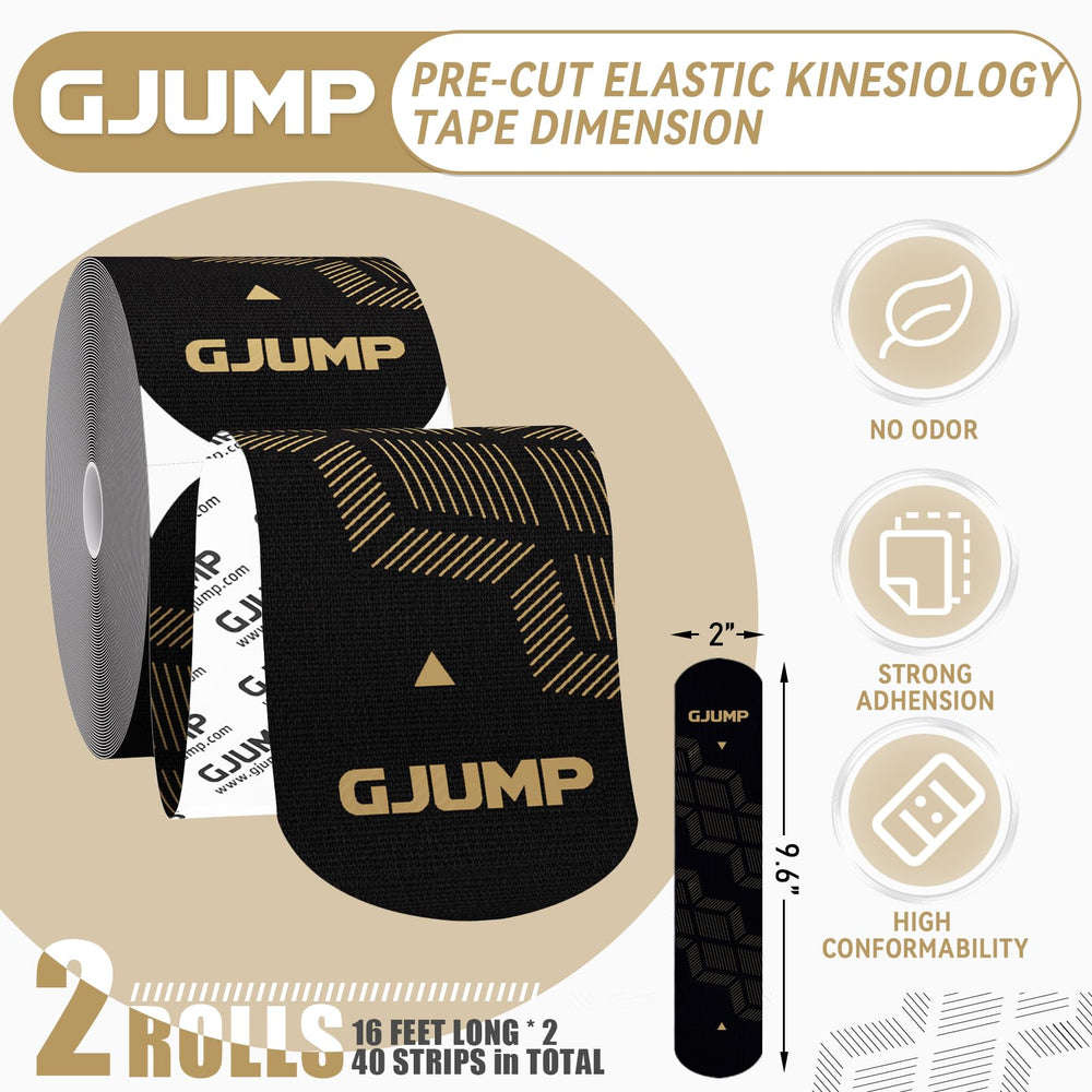 GJUMP tiras frente a regla para ver tamaño y facilidad de uso