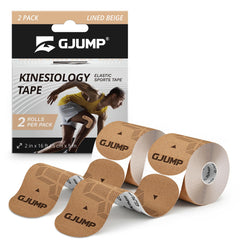 GJUMP empaque frontal mostrando 40 tiras y 2 rollos, conveniente y listo