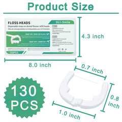GLI-Smile cabeza ensamblada en flosser Listerine, ajuste seguro