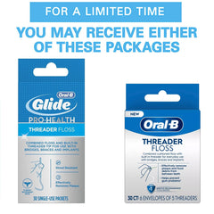 GLIDE primer plano del enhebrador integrado que facilita el paso
