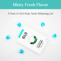 Glo pod abierto con textura del gel y menta que destaca frescura y facilidad de aplicación