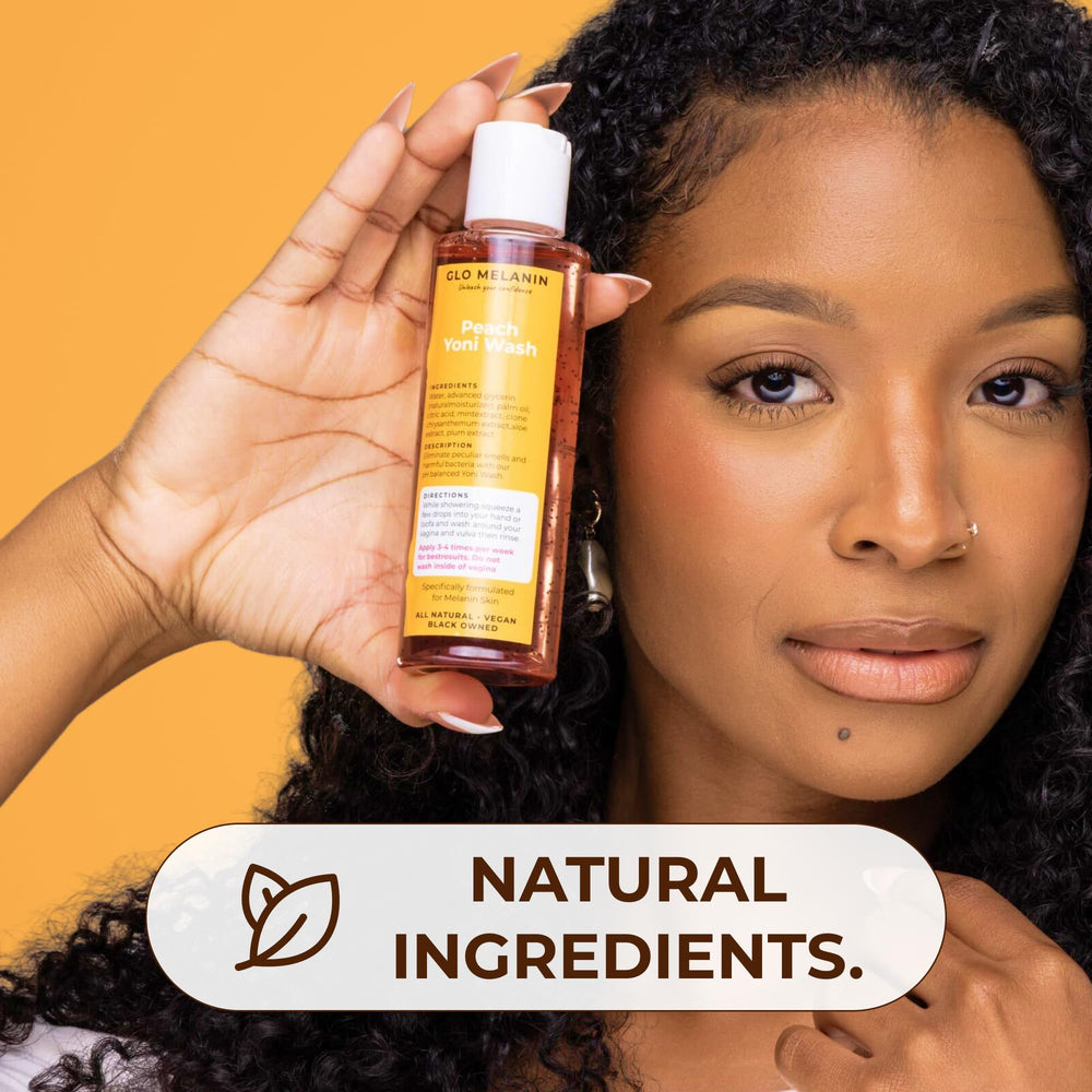 Glo Melanin comparación de tamaño con otros productos práctico