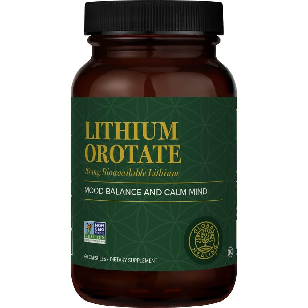 Global Healing Center envase frontal muestra 60 cápsulas y beneficios claros