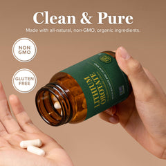 Global Healing Center etiqueta con ingredientes y certificaciones para confianza