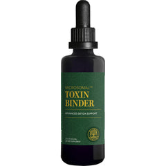 Global Healing Center frasco frontal de MicroSomal Toxin Binder mostrando etiqueta clara y tamaño compacto