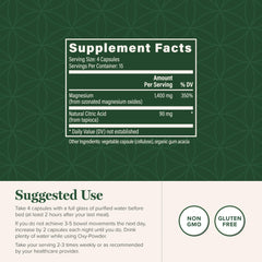 Global Healing Center Oxy Powder textura del polvo indicando pureza del producto