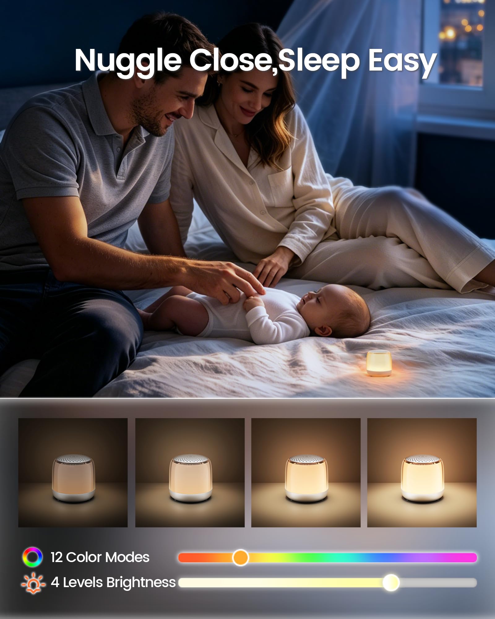 Glocusent Nano-Glow en uso sobre mesita creando ambiente y calma