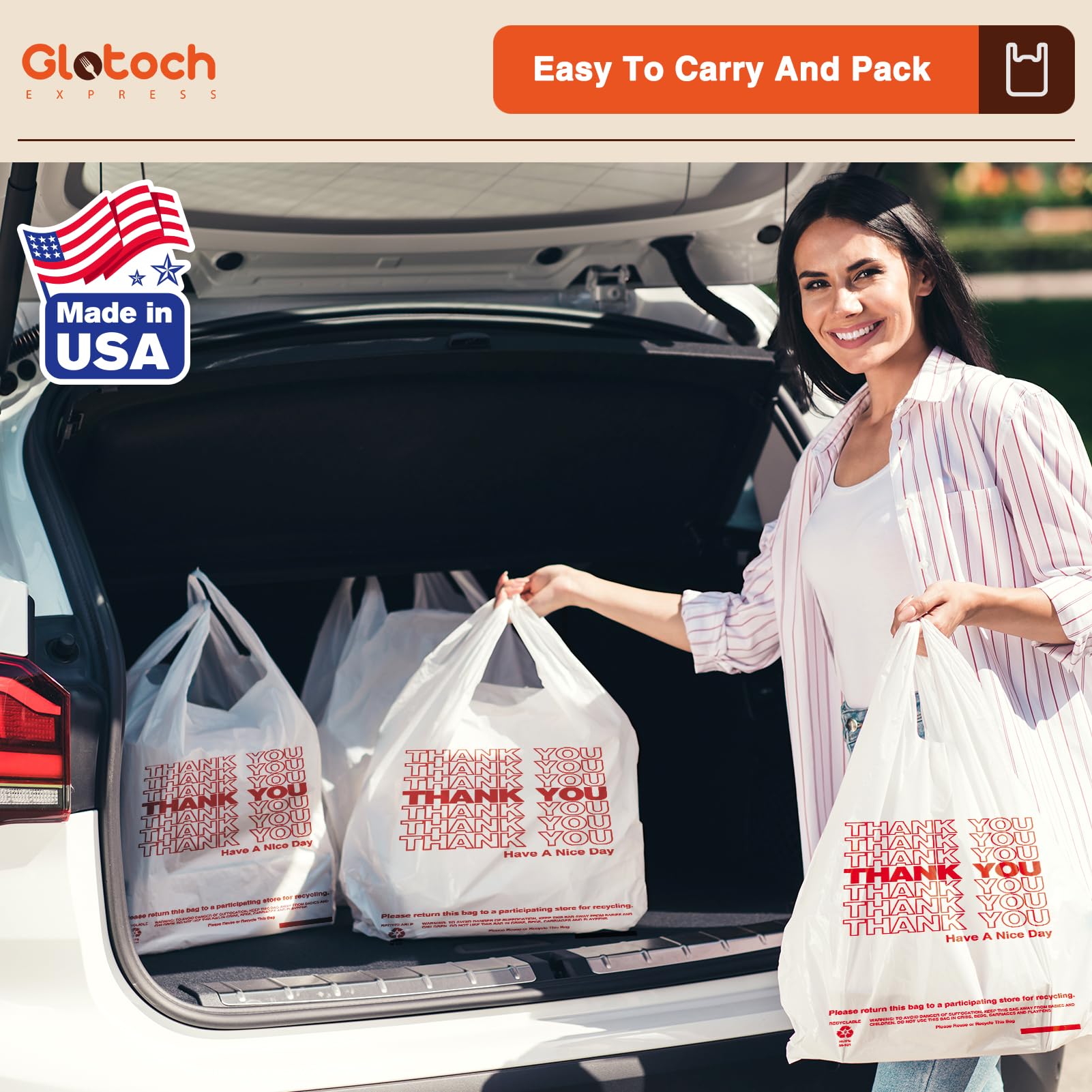 Glotoch Express bolsas en uso en cafetería agilizando entregas y servicio