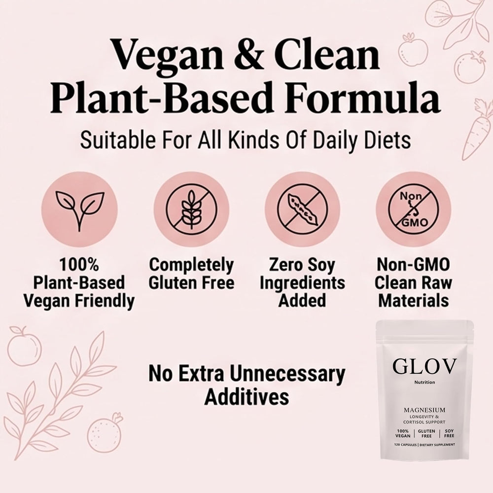 Glov Nutrition etiqueta del producto mostrando ingredientes y vida útil