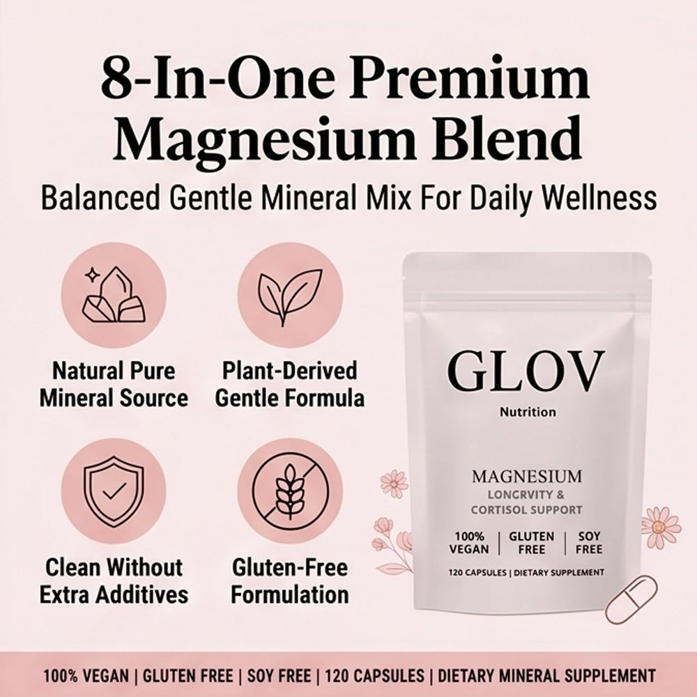 Glov Nutrition detalle de la textura de la cápsula vegana y su pureza