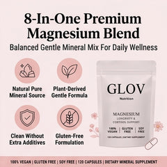 Glov Nutrition detalle de la textura de la cápsula vegana y su pureza