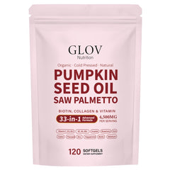 Glov Nutrition frasco frontal mostrando 120 softgels y presentación práctica