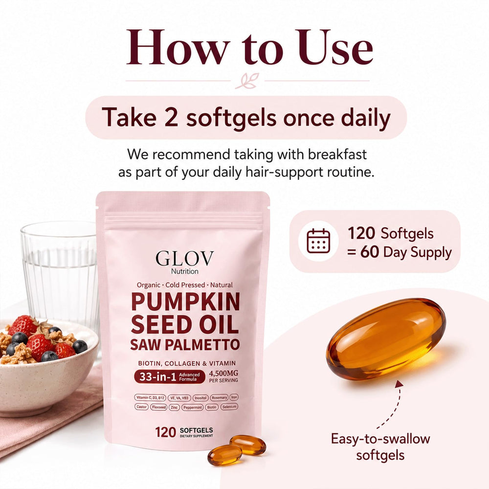 Glov Organic etiqueta con información de ingredientes y beneficios