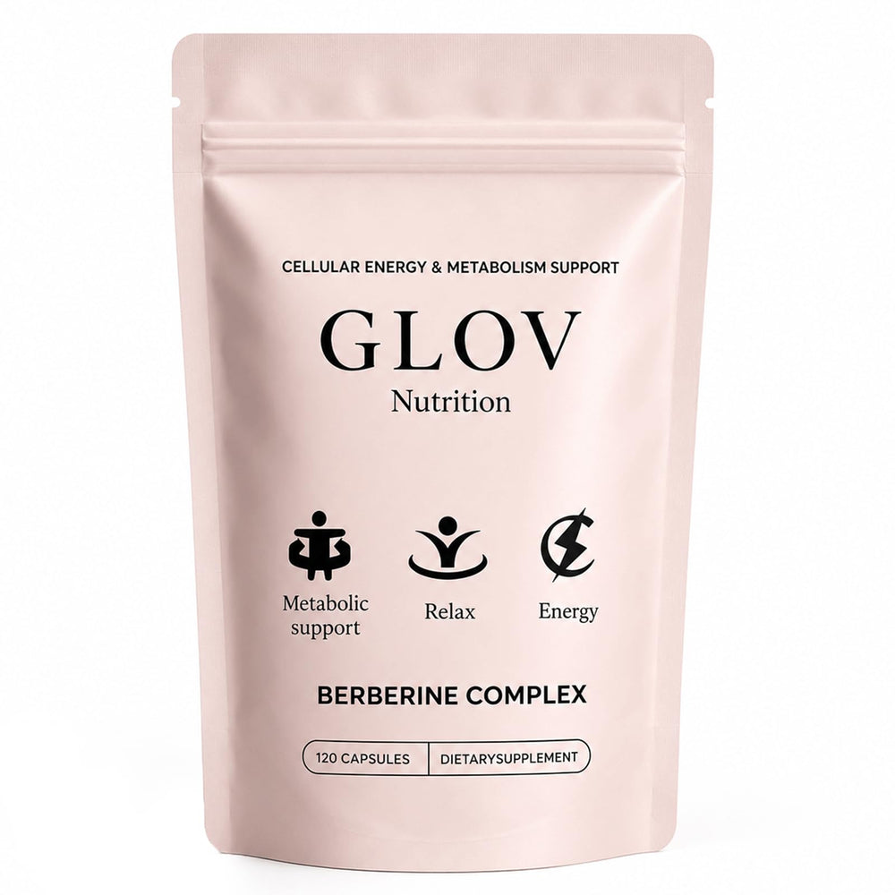 Glov Organic frasco delante mostrando etiqueta clara y beneficio de fórmula limpia