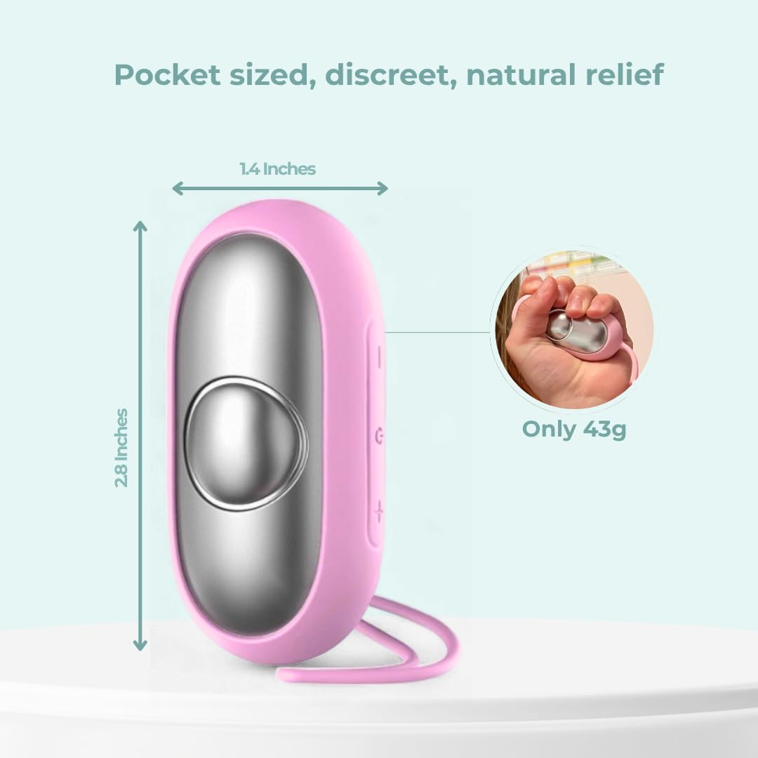 Glowco CalmCarry en mano ilustrando uso cómodo y relajación instantánea