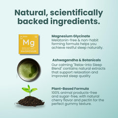 GLOWCO ingredientes botánicos como manzanilla y toronjil para calma natural