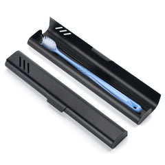 Glowivize estuche frontal negro mostrando protección y diseño elegante