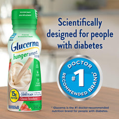Glucerna etiqueta nutricional visible con información de CARBSTEADY y proteínas
