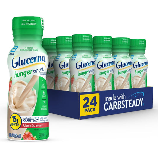 Glucerna frente del envase mostrando marca y sabor para elección rápida