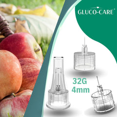 GLUCO-CARE empaques individuales con código de color para identificación rápida