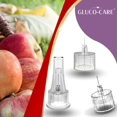 GLUCO-CARE punta individual sellada, enfatiza higiene y empaque por unidad