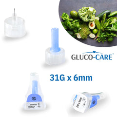 GLUCO-CARE detalle de la punta electropulida que facilita inserción