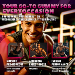 GlucoBio estilo de vida en gimnasio con gomitas, solución portable