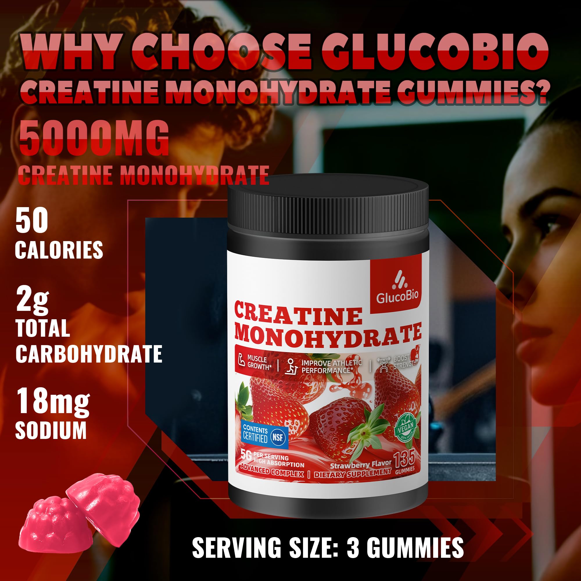 GlucoBio gomita junto a monedas para comparar tamaño y portabilidad