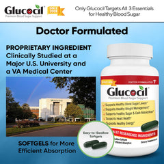 Glucocil comparativa de tamaño con monedas para referencia real